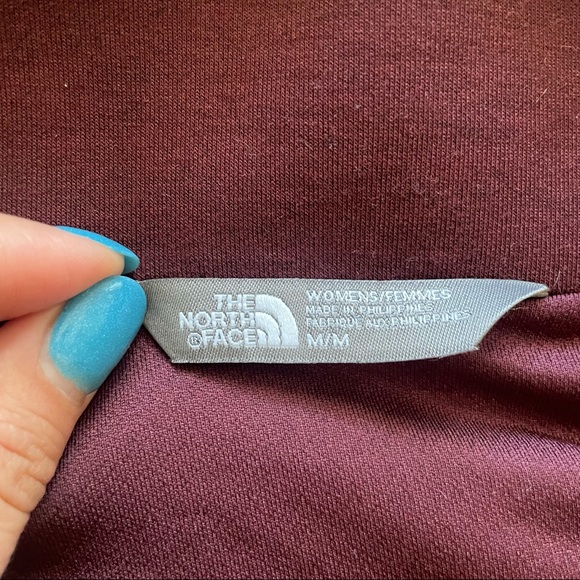 The North Face Hybernation Thermal 3D Vest Maroon Red Gray Shearling size M - Picture 13 of 16